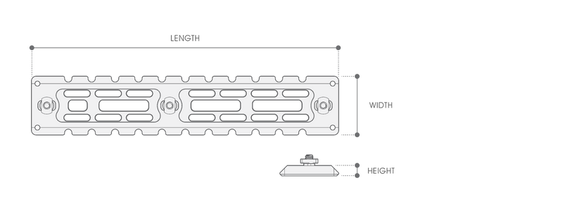 UTG PRO® M-LOK® ARCA Rail, 7075-T6, 7.9"