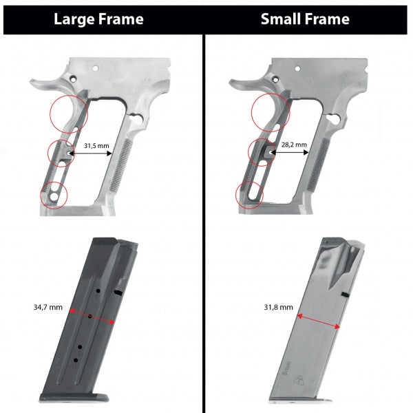 X3D Short Grips, Large Frame Tanfoglio