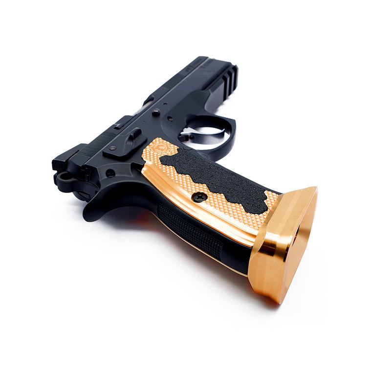 Brass Short Grips for CZ 75 / TS / Shadow 2