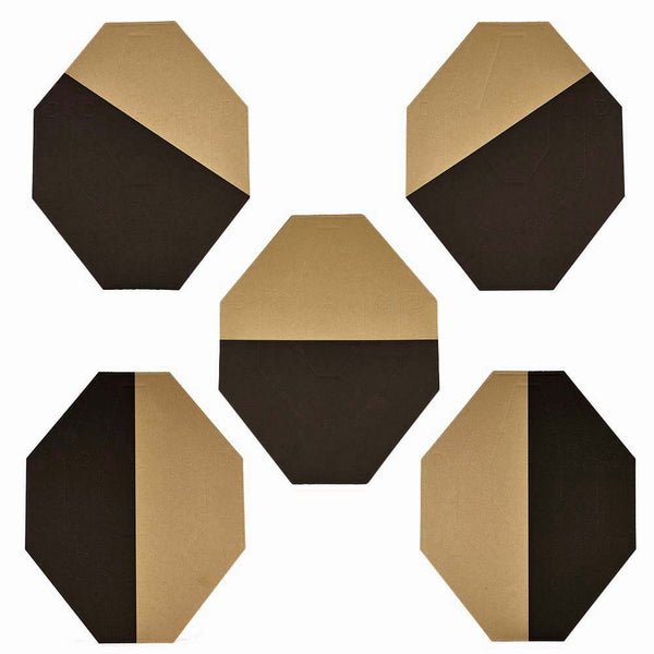 IPSC Cardboard Targets TAN/WHITE, 100 pcs