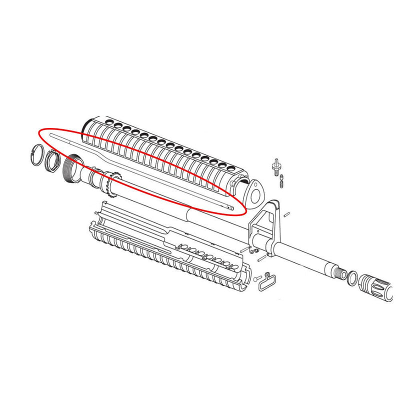 Eemann Tech Gas Tube for AR - 15, Short - Eemann Tech