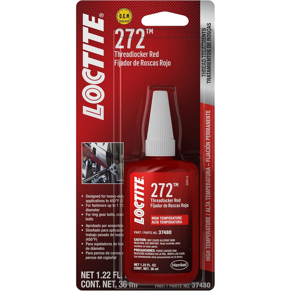 Loctite Gänglåsning, 36ml, Red #272