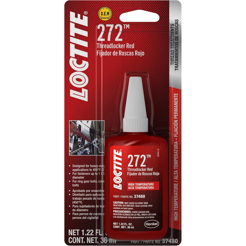 Loctite Threadlocker, 36ml, Red