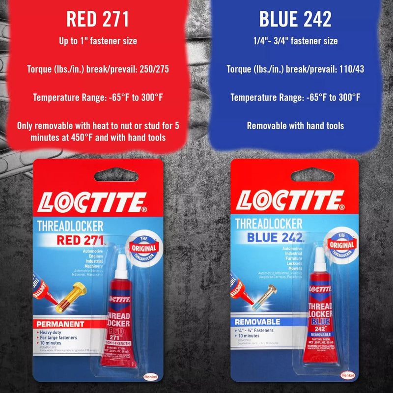 Loctite Heavy Duty Threadlocker, 6ml, Red