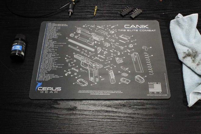 ProMat - CANIK® TP9 Elite Combat Schematic Handgun Mat - Cerus Gear