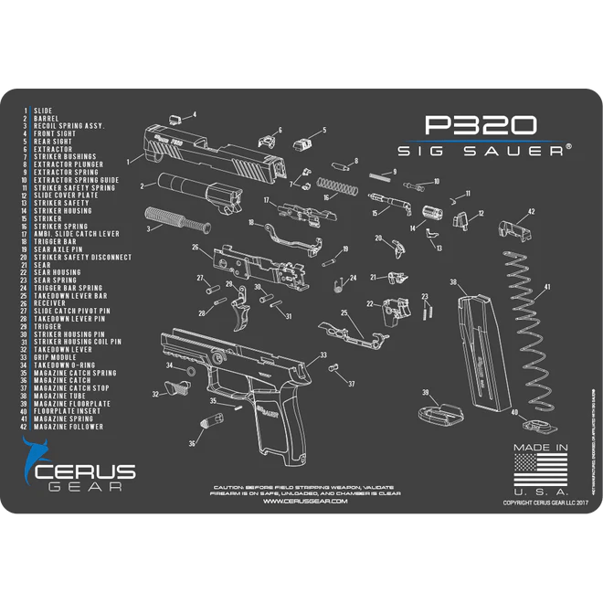 ProMat - Sig Sauer P320 Schematic - Cerus Gear