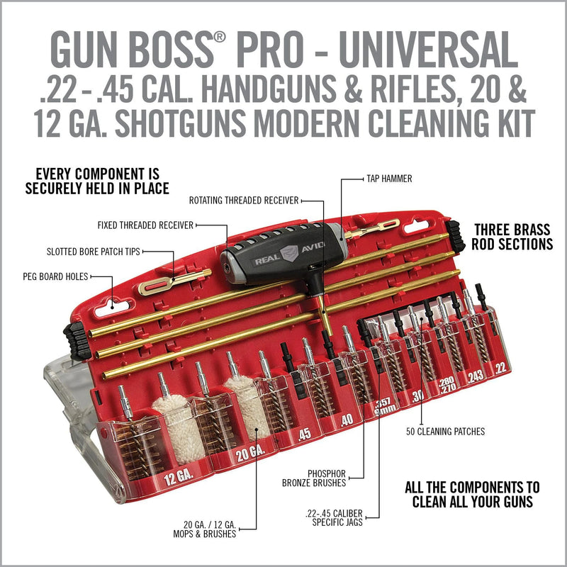 Real Avid Gun Boss® Pro - Universal Gun Cleaning Kit - Real Avid