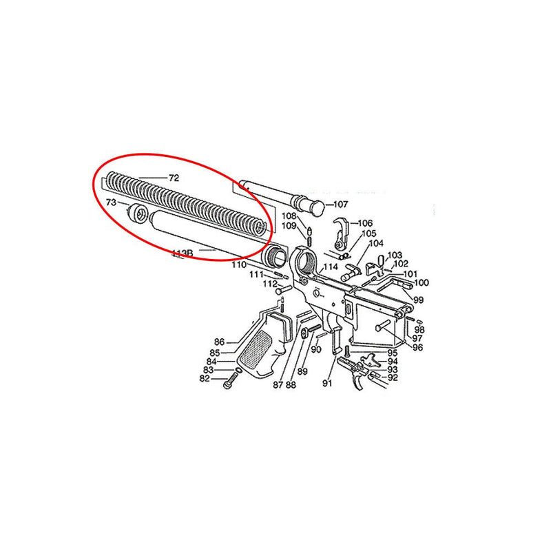 Recoil Buffer Spring for AR - 15 - Eemann Tech