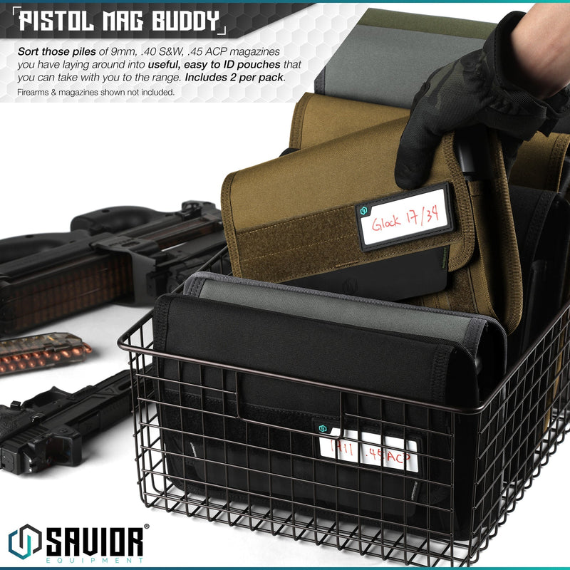 Savior Mag Buddy - Pistol Mag Pouch - 2 Pack - Savior