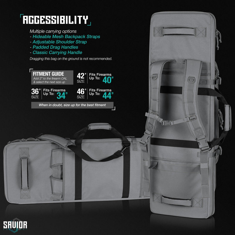 Savior Specialist Double Rifle Case - 36"/42"/46" - Savior