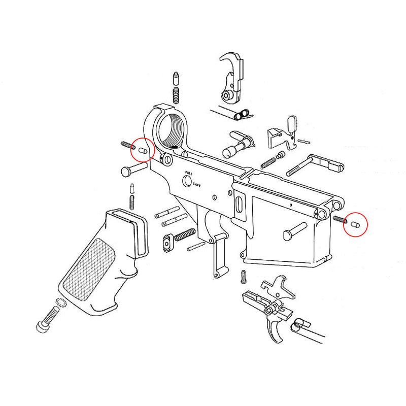 Takedown and Pivot Pin Detent for AR - 15 - Eemann Tech