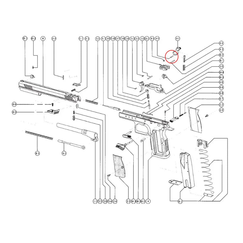 Tanfoglio Disconnector Pin Pin