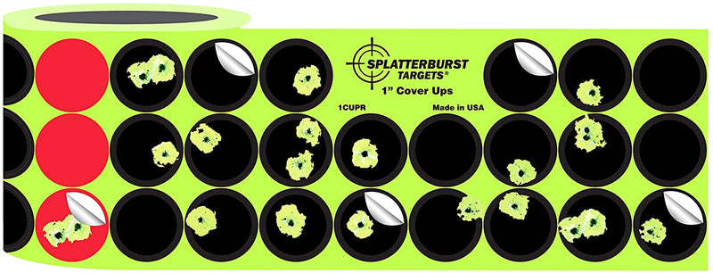 1" splatter rull m/1500 klistremerker - Splatterburst Targets