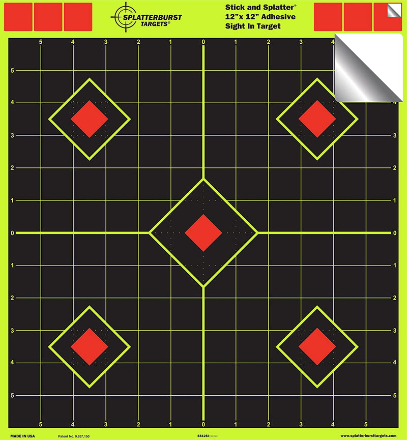 30x30 cm splatter innskytings skive - Splatterburst Targets