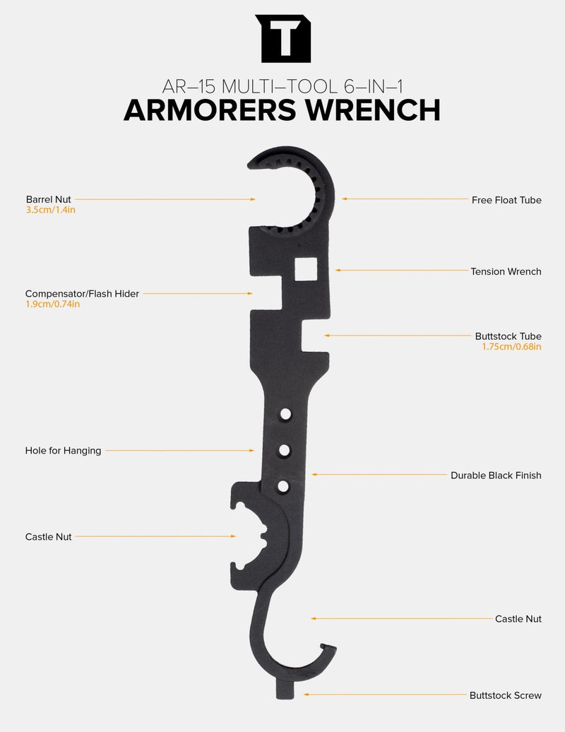 AR - 15 Armorers Wrench Multi - Tool - Tacticon