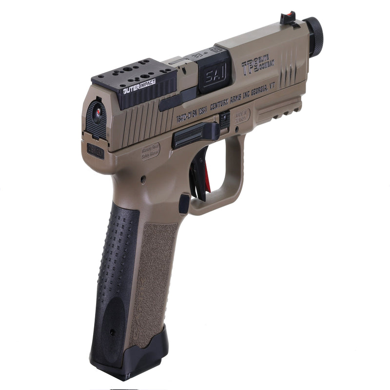 CANIK TP9 Elite Combat Pistol - Modular Red Dot Adapter - OuterImpact