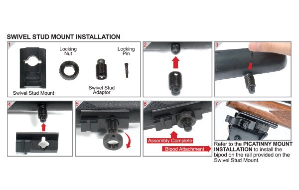 Hi Pro Shooters Bipod Quick Detach - Leapers, Inc.