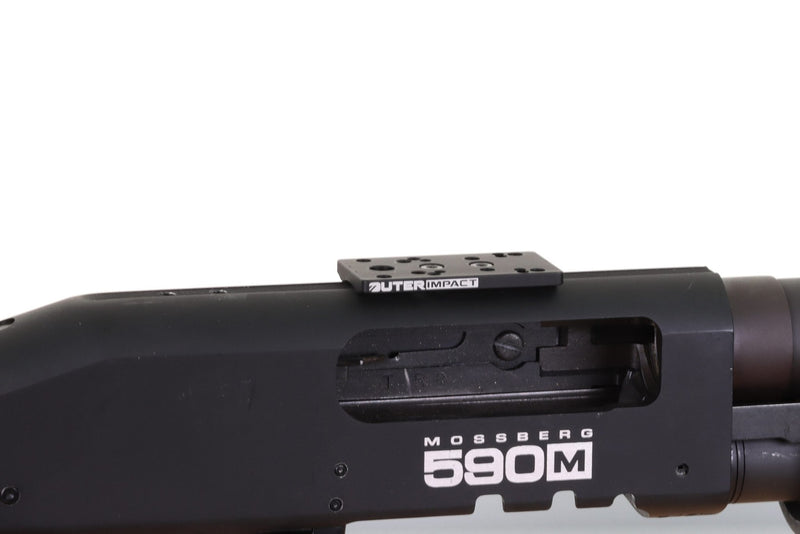 Mossberg 500 Shotgun - Modular Red Dot Adapter - OuterImpact