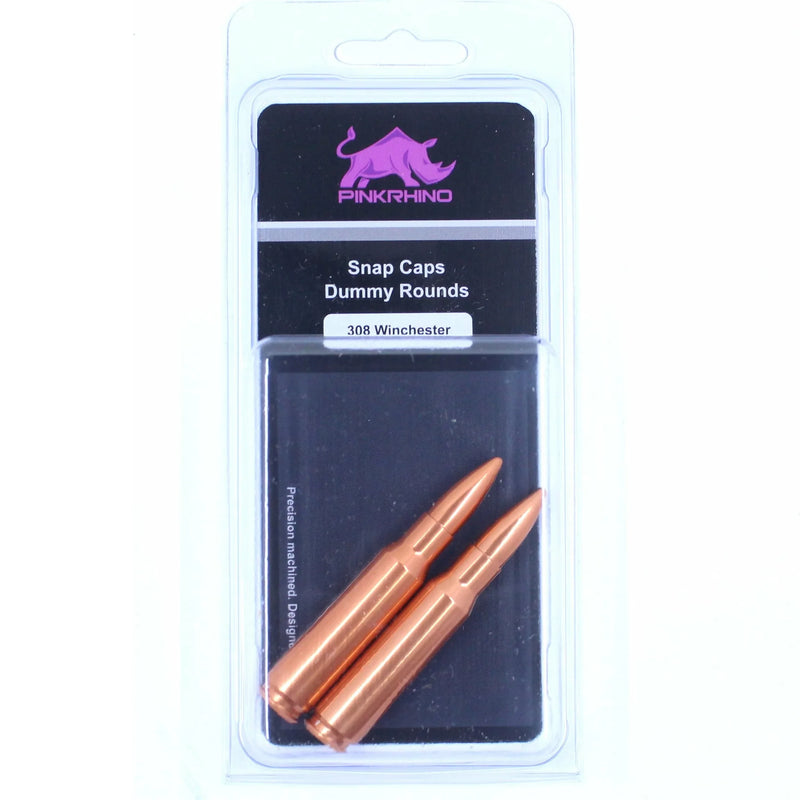 Pink Rhino Snap Caps Dummy Rounds, 308 Win - 2 pack