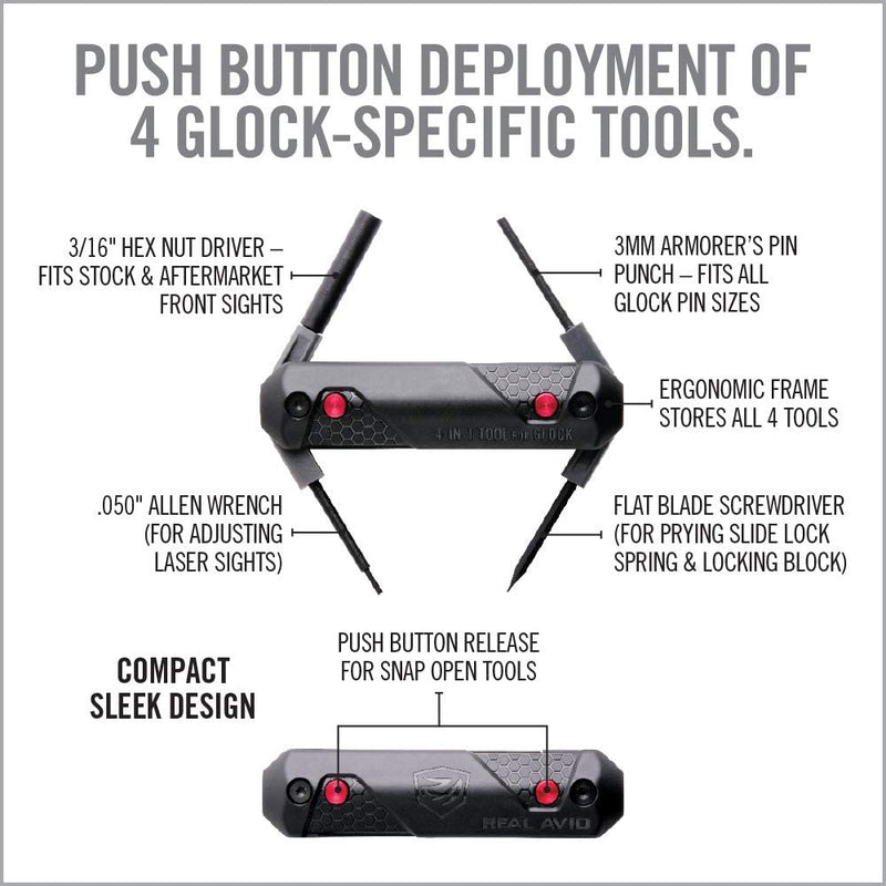 Real Avid 4 - in - 1 Tool for Glock® - Real Avid