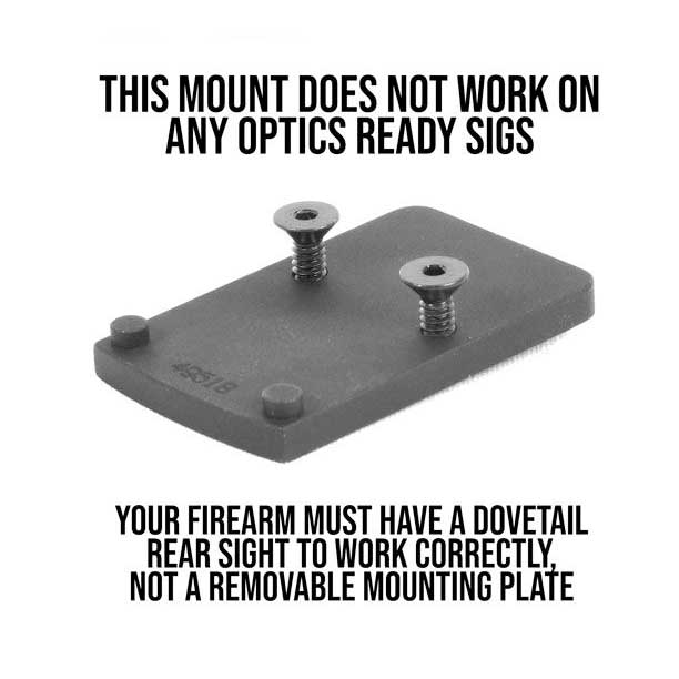 Sig Sauer P220/P226/P229/P320 Dovetail Mount for Trijicon RMR, Holosun 407c/507c - Evolution Gun Works