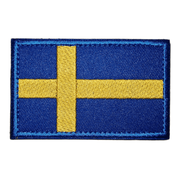 Sverige flagg patch, 80x50mm - TactX