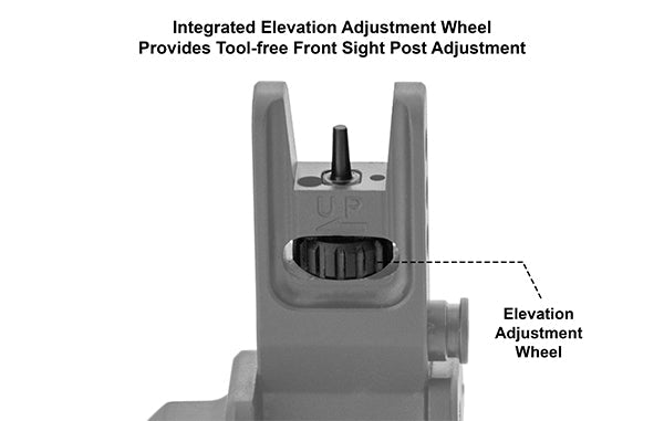 UTG® ACCU - SYNC® 45 Degree Angle Flip Up Front Sight - Leapers, Inc.