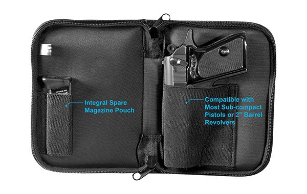 UTG® Discreet Handgun Case for Sub - compact Pistol & Revolver - Leapers, Inc.