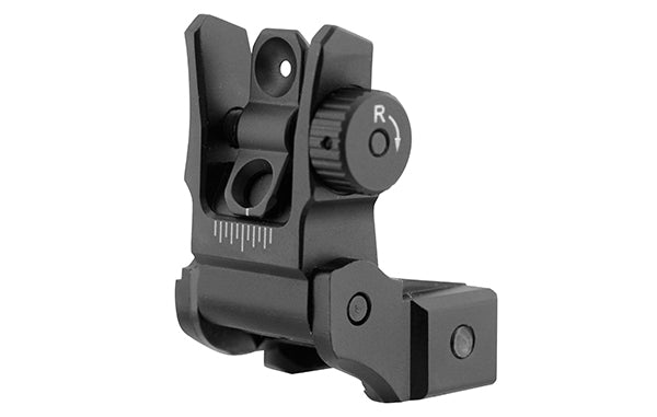 UTG® Low Profile Flip - up Rear Sight with Dual Aiming Aperture - Leapers, Inc.