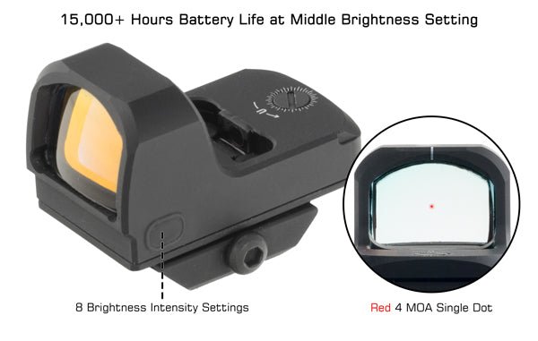 UTG® OP3 Micro SL, 4 MOA, Docter® Footprint - Leapers, Inc.