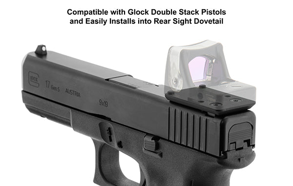 UTG® Super Slim RMR® Mount for Glock Rear Sight Dovetail - Leapers, Inc.