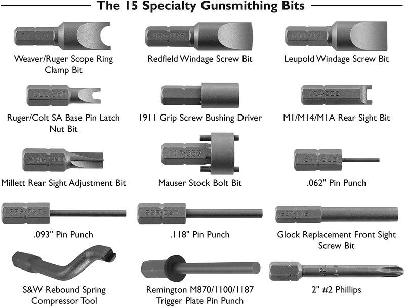 Wheeler 89 Piece Professional Gunsmithing Screwdriver Set - Wheeler